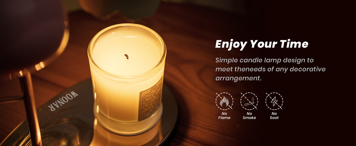 WOONAR Fragrance Candle Warmer Flamingo Lamp with Timer, Dimmable, Halogen, Polished, Pink, for Home Decor 6.69 x11 x15.35 in